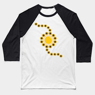 Little Aesthetic Sunflower Baseball T-Shirt